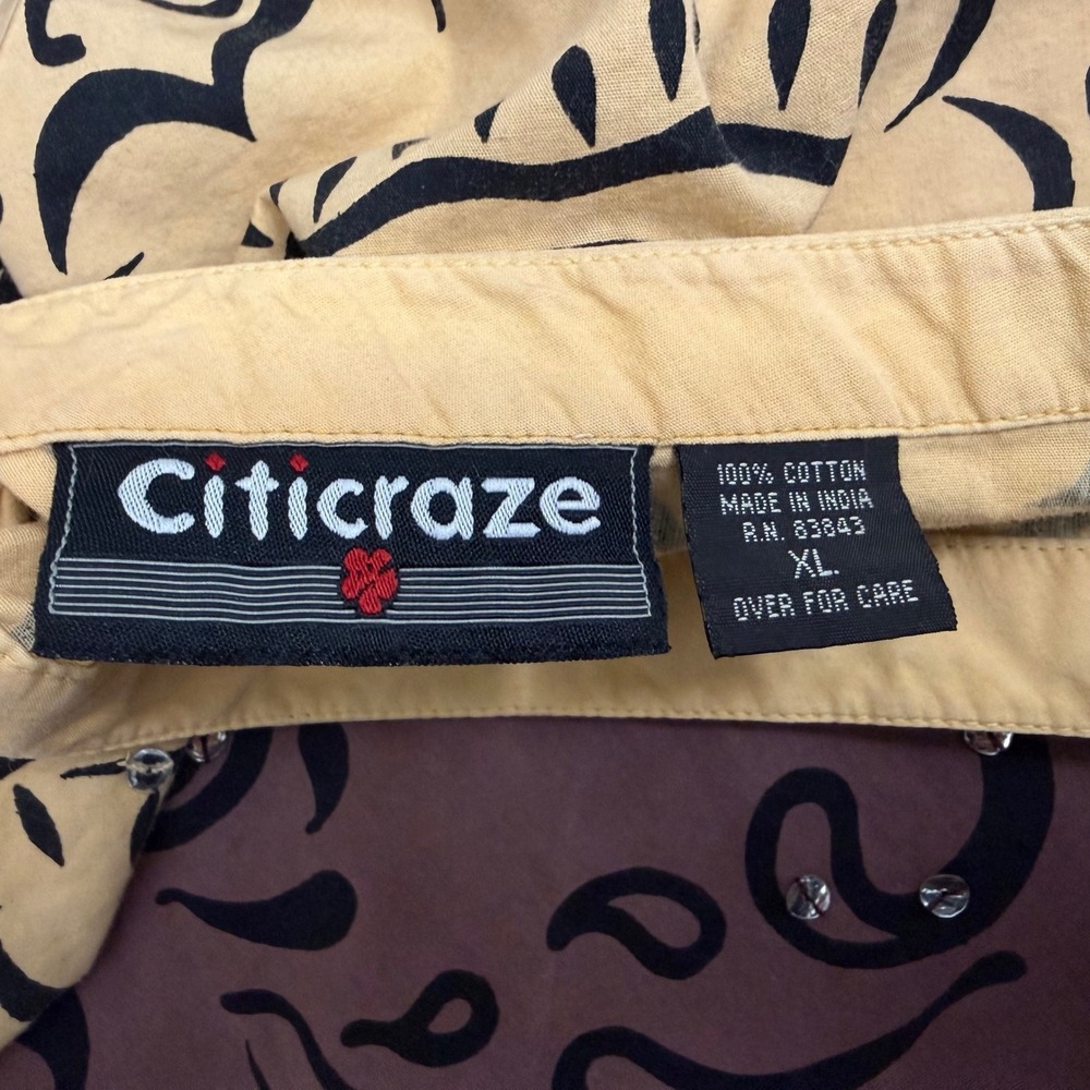 Citicraze Circle Skirt Y2K XL Cotton Boho‎ Ombre Sequin Embellished Hem Festival - Picture 4 of 4